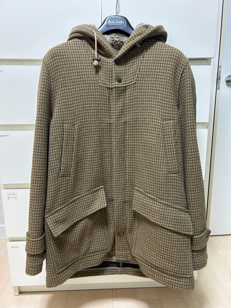 ク*ロ様 DRIES VAN NOTEN チェック柄フード付きアウター