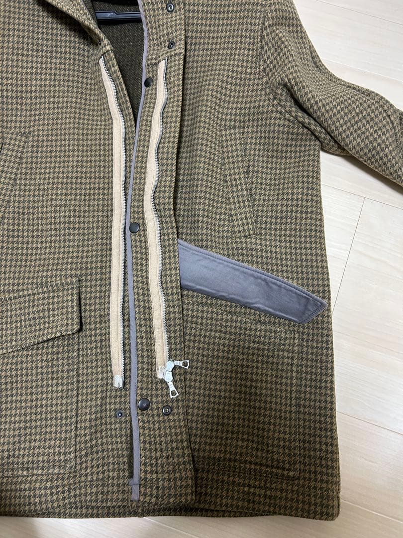 ク*ロ様 DRIES VAN NOTEN チェック柄フード付きアウター