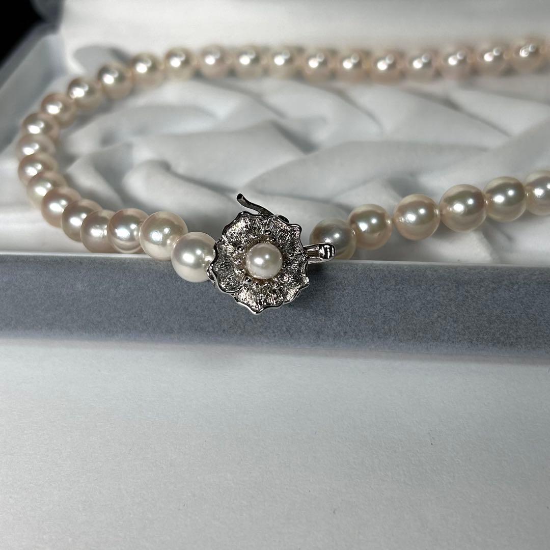 照り良 あこや 8.43mm 43g SILVER刻印 42.5cm レディース