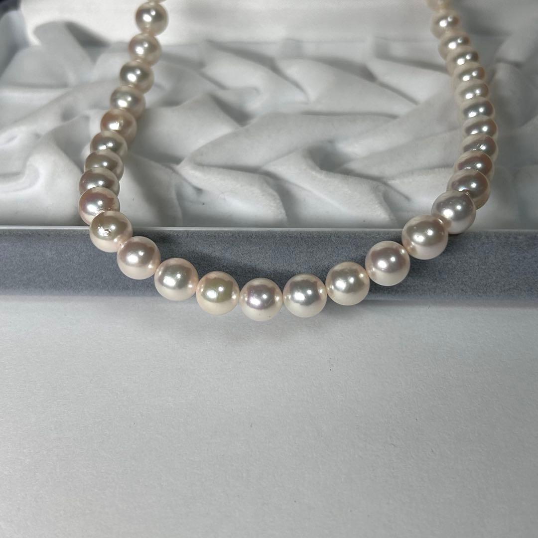 照り良 あこや 8.43mm 43g SILVER刻印 42.5cm レディース