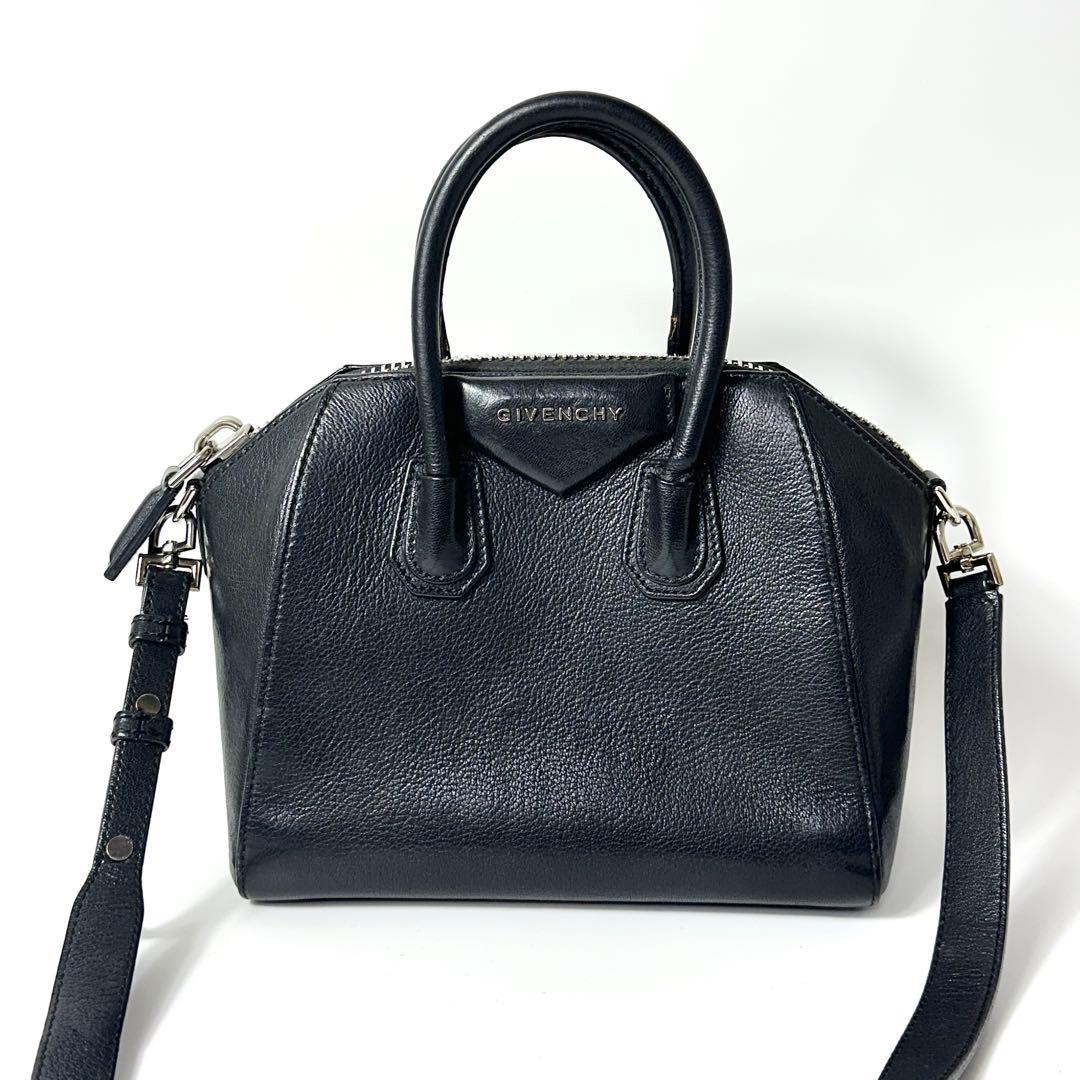 GIVENCHY アンティゴナ ミニ レザー 2WAY ショルダーバッグ 黒