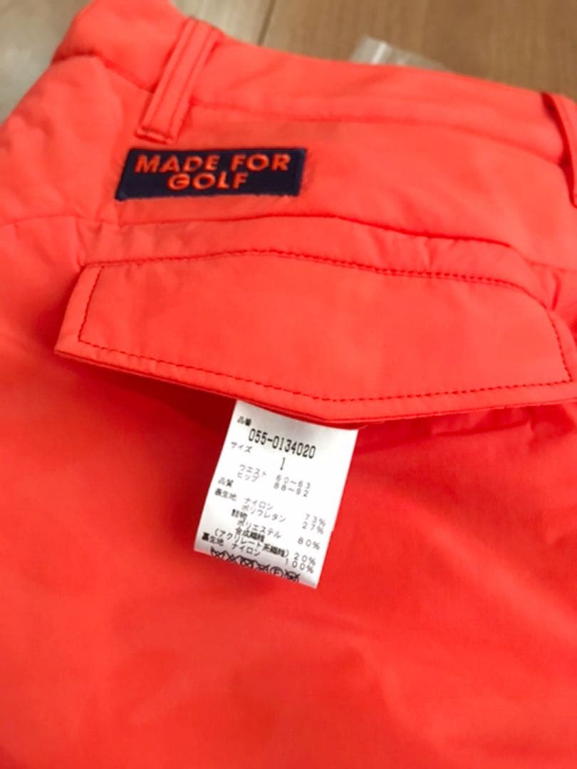 パーリーゲイツ レディース スカート 中綿 ダウン オレンジ サイズ1 【新品】