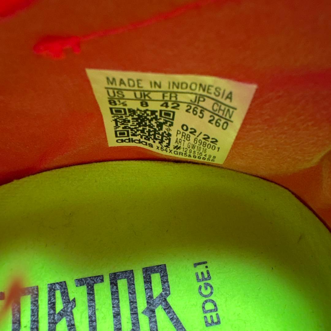 最終処分アディダスPredator Edge 2スパイク 26.5 SG 取替