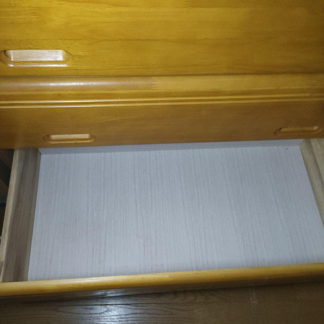 たのメル便　木製 チェスト　幅120cm　付き　スライドレール　お写真より明るめ