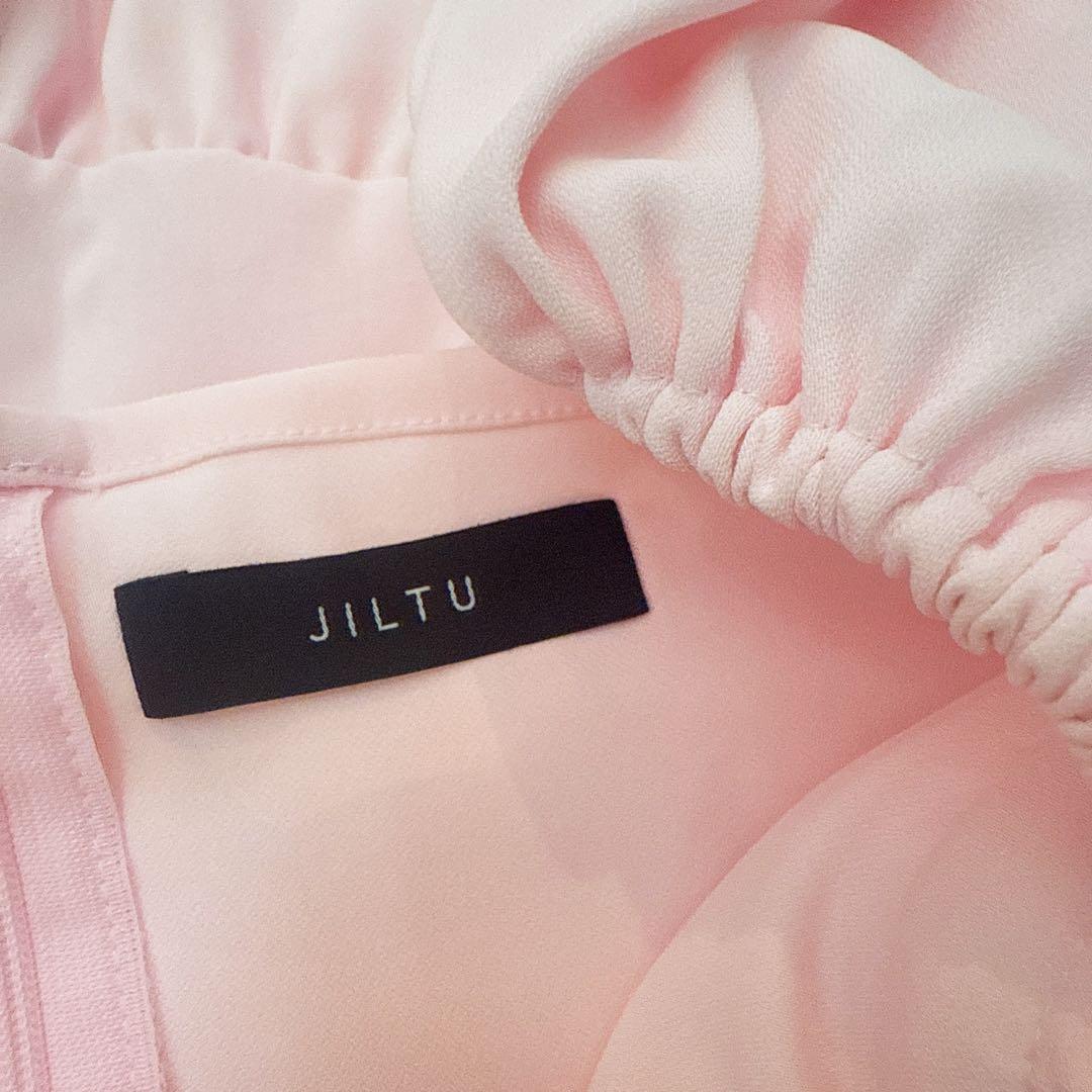 jiltu♡ピンクパフスリロングワンピ