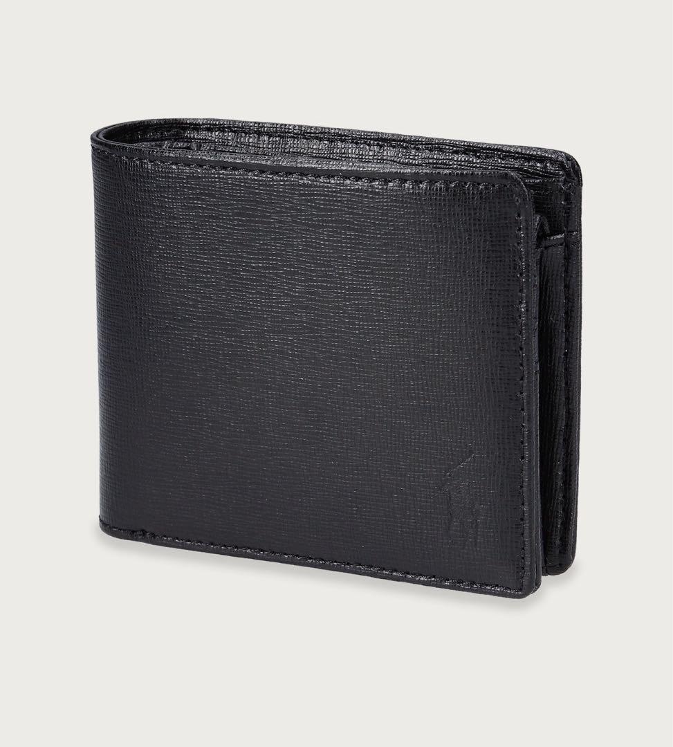 Polo Ralph Lauren ブラック 二つ折り財布　ショッパー付