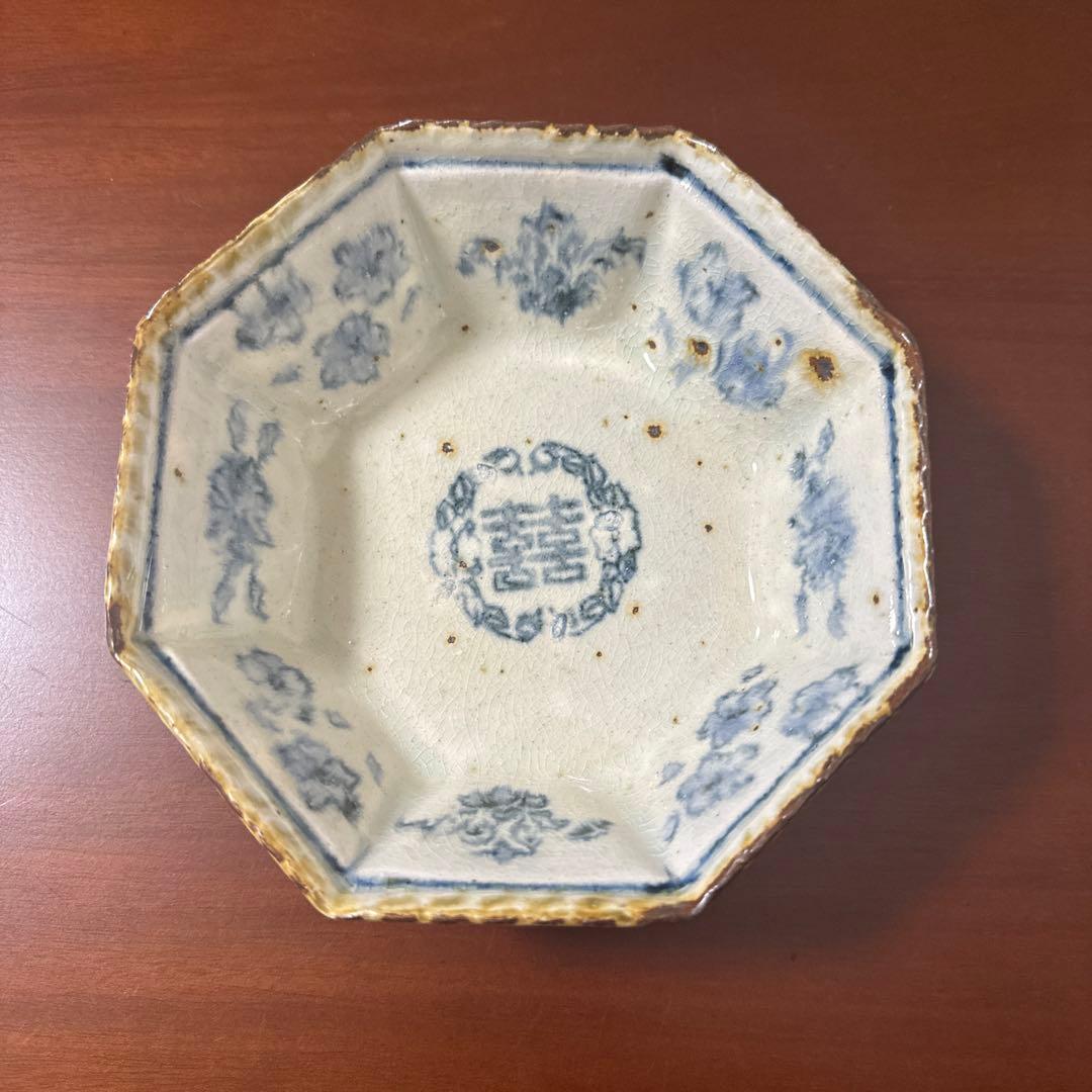 みほちゃん様【未使用】コウホ窯　市野吉記　八角鉢