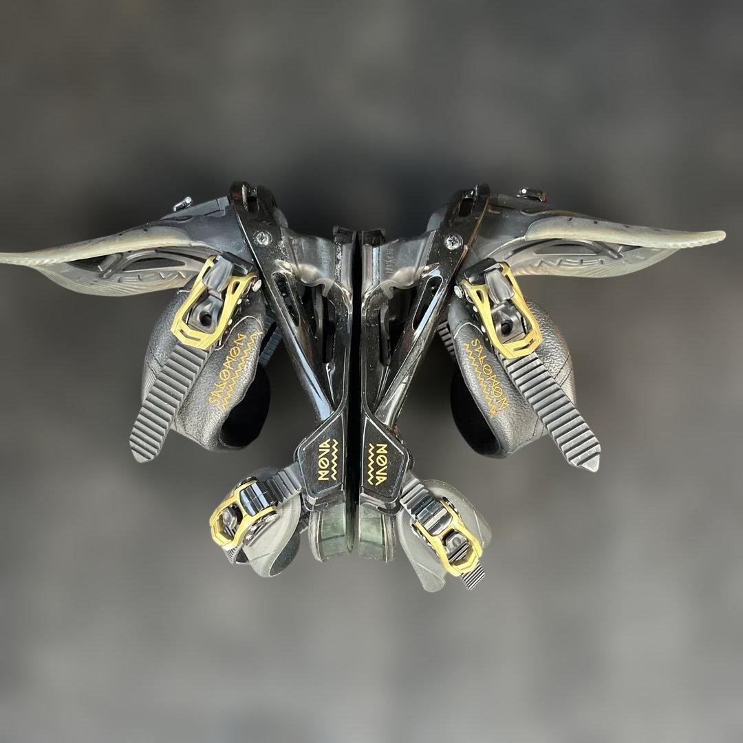 salomon nova スノーボード　ビンディング　ブラック　グリーン　S