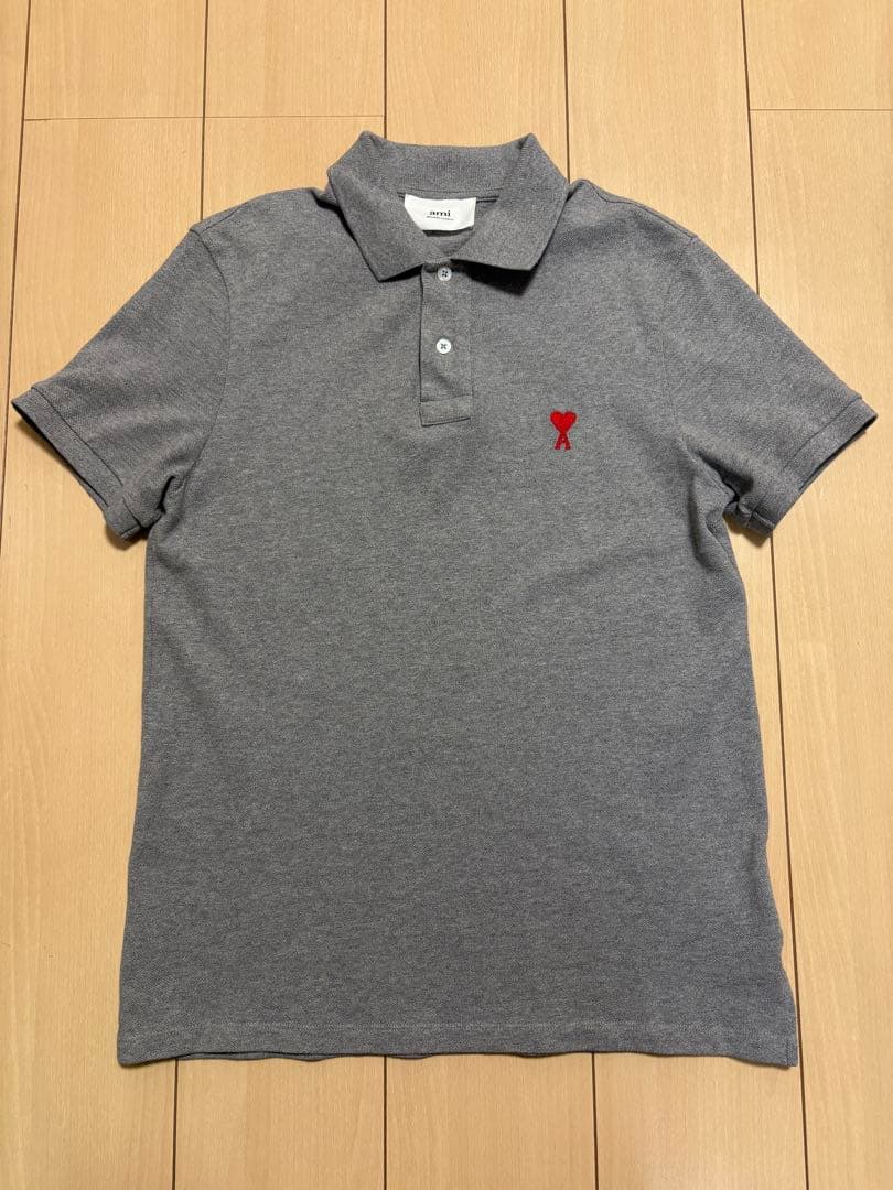 【美品】ami グレー ポロシャツ 半袖