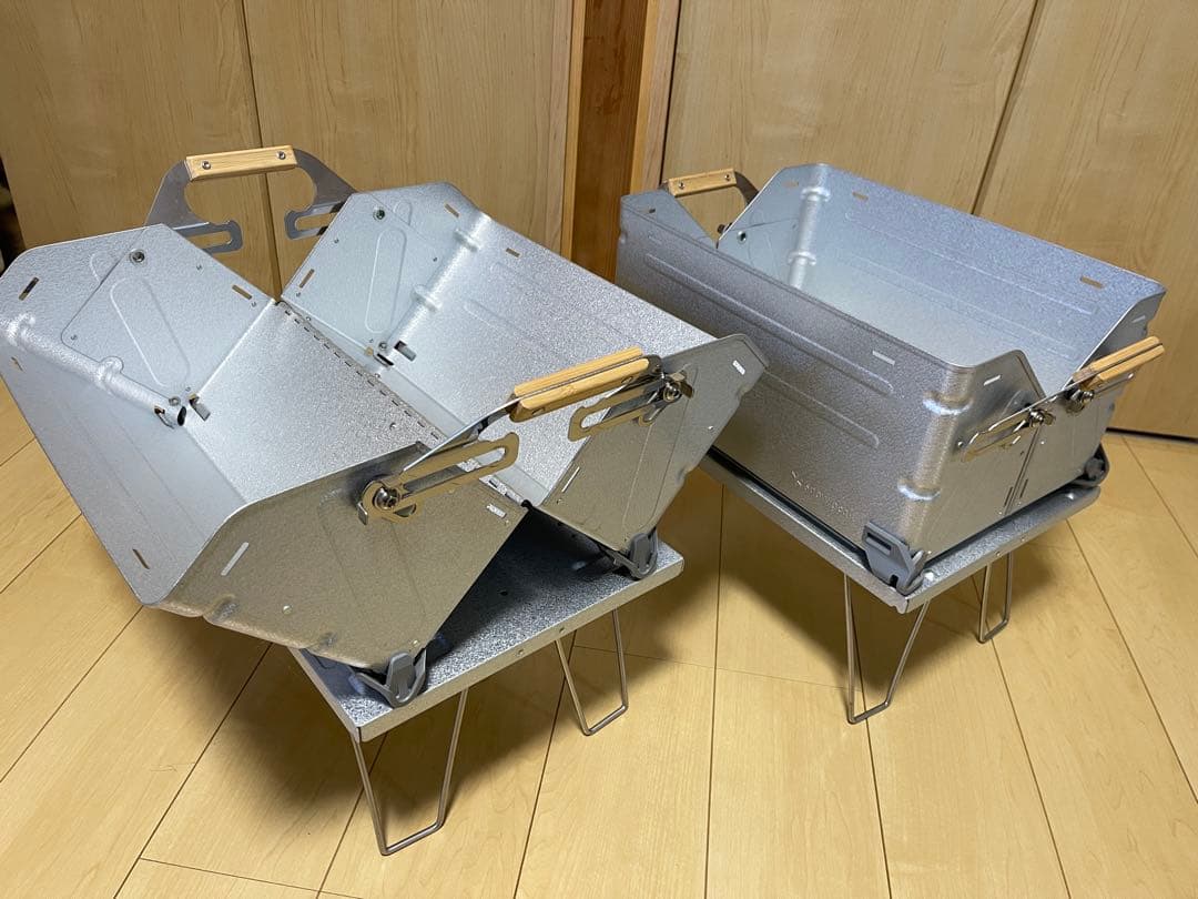 【美品】スノーピーク　シェルフコンテナ25 とリッドラック25の2台セット