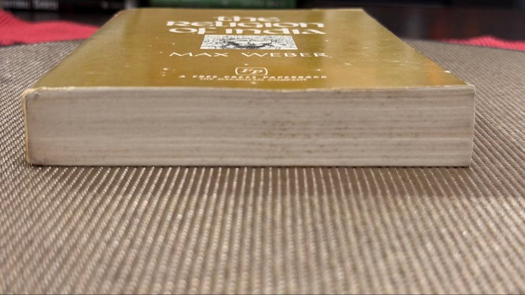 希少　The Religion of India by Max Weber