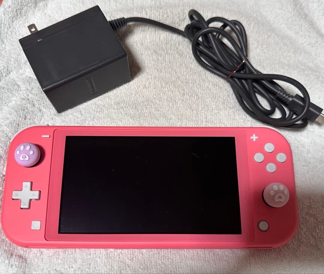 【充電器付き美品】Nintendo switch lite コーラルピンク