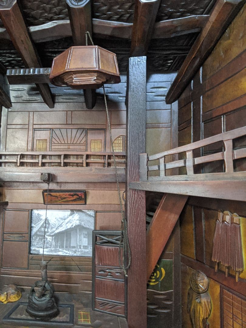 田中徳斎 古民家立体額