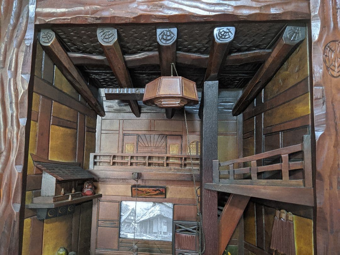 田中徳斎 古民家立体額