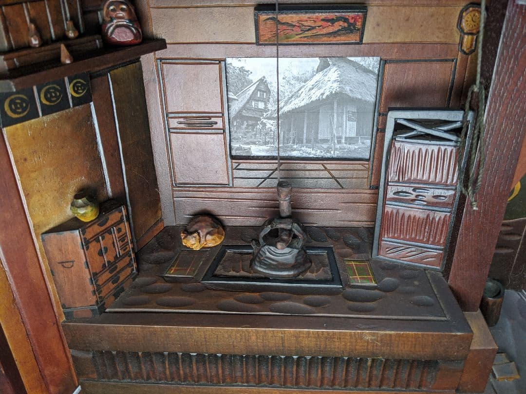 田中徳斎 古民家立体額