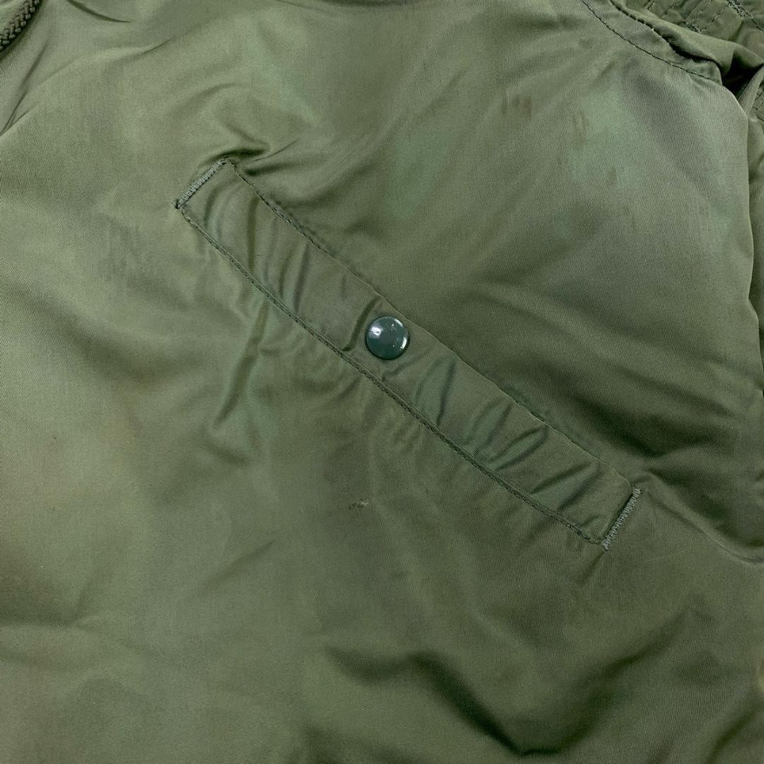 90s USA製 アルファ N-2B フライトジャケット カーキ L　D781