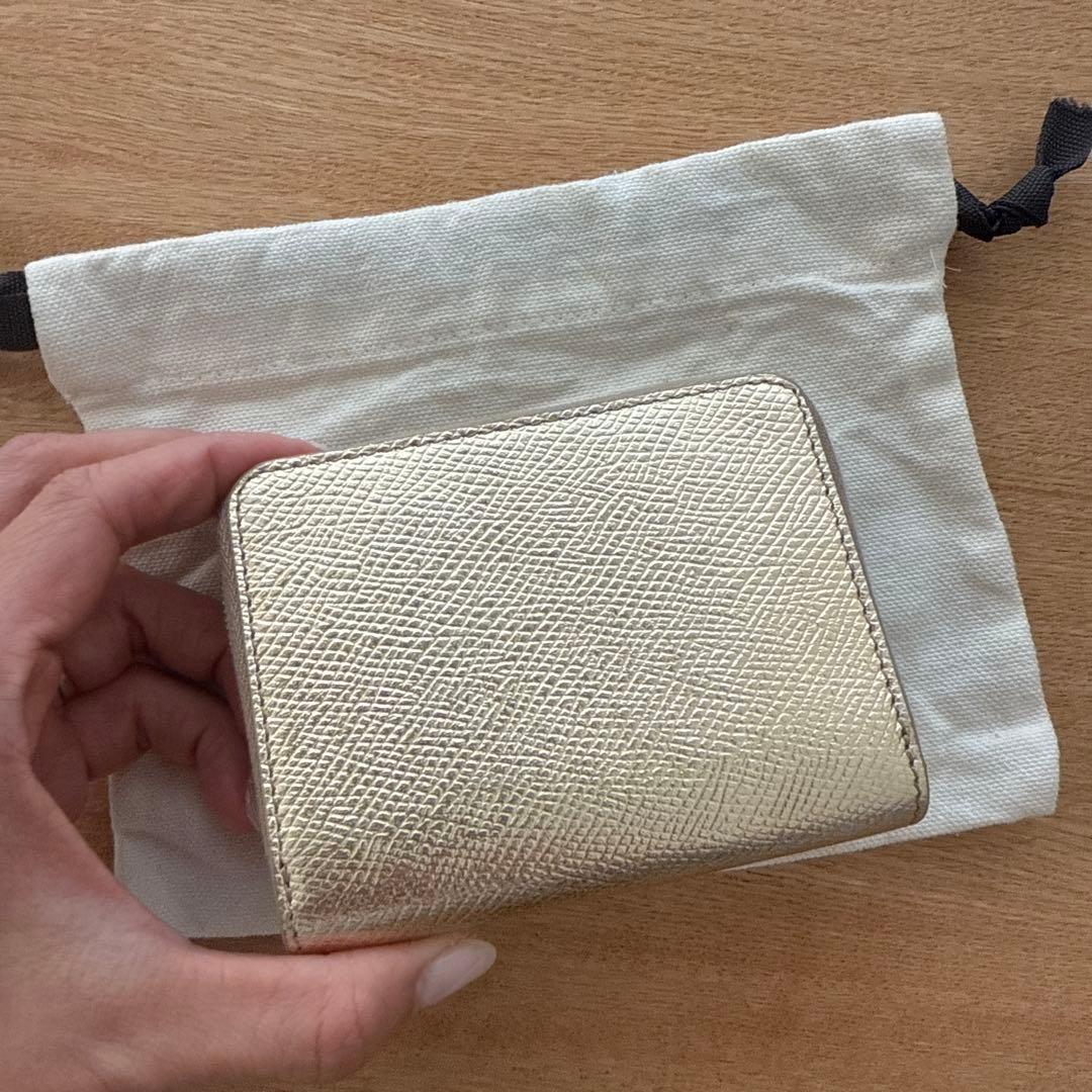 CELINE ゴールド スモールジップウォレット