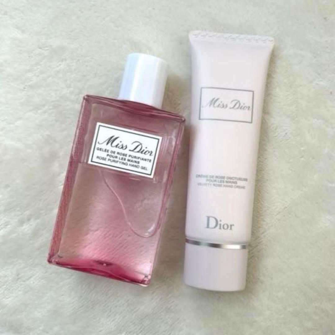 新品未使用 Miss Dior ハンドクリーム ハンドジェル セット ピンク