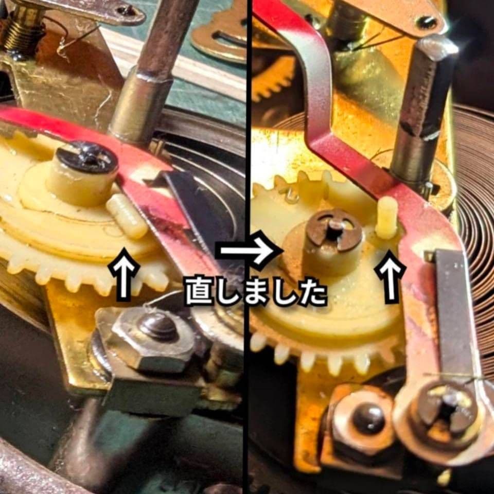 掛時計　古時計　アンティーク掛時計　振り子時計　ゼンマイ時計　アイチ時計