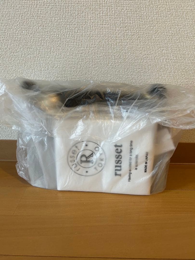 【russet×BEARDSLEY】2way フラップショルダーバッグ　ブラック