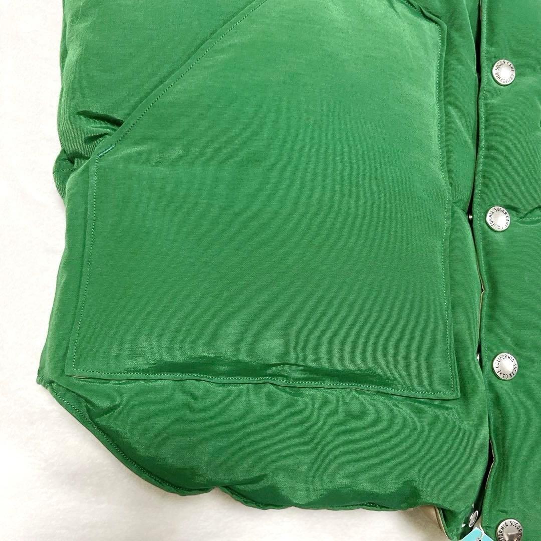 【新品タグ付】 【希少】 シュガーケーン ダウンベスト レザー M バイカラー