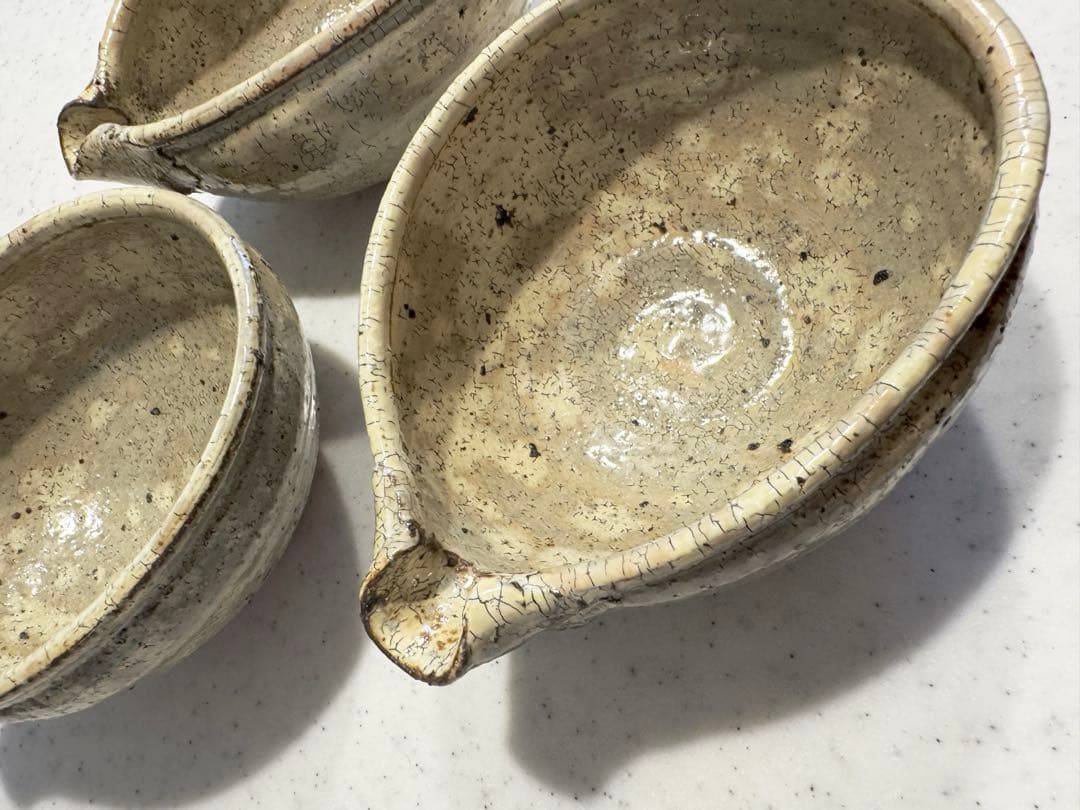 工藤和彦 黄粉引 片口鉢 3枚