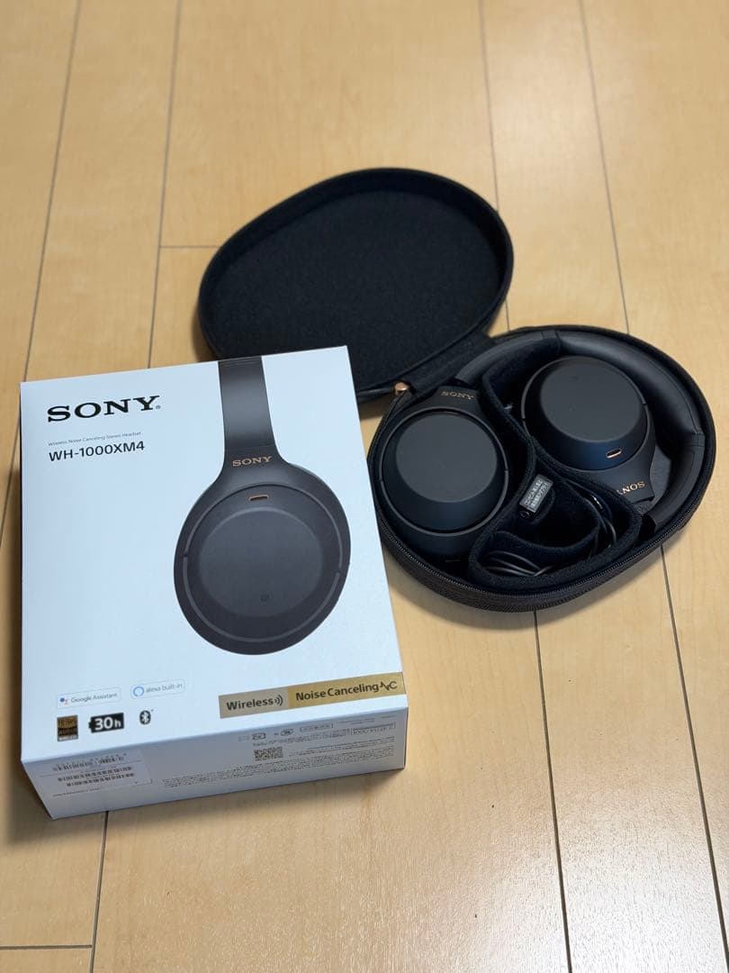 【美品】SONY WH-1000XM4 ワイヤレスヘッドホン ブラック