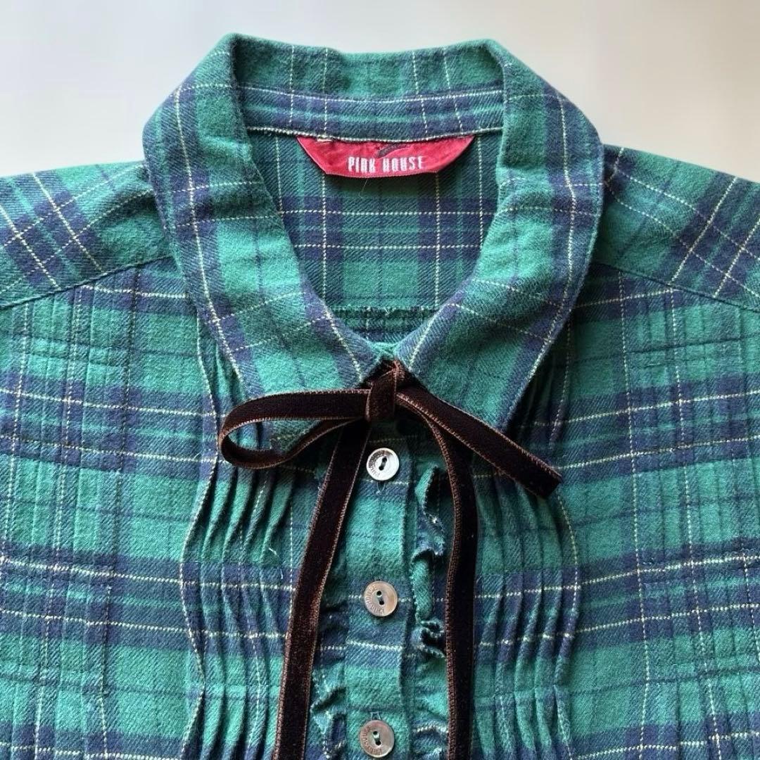 ピンクハウス　チェック柄 ワンピース 　　チュニック