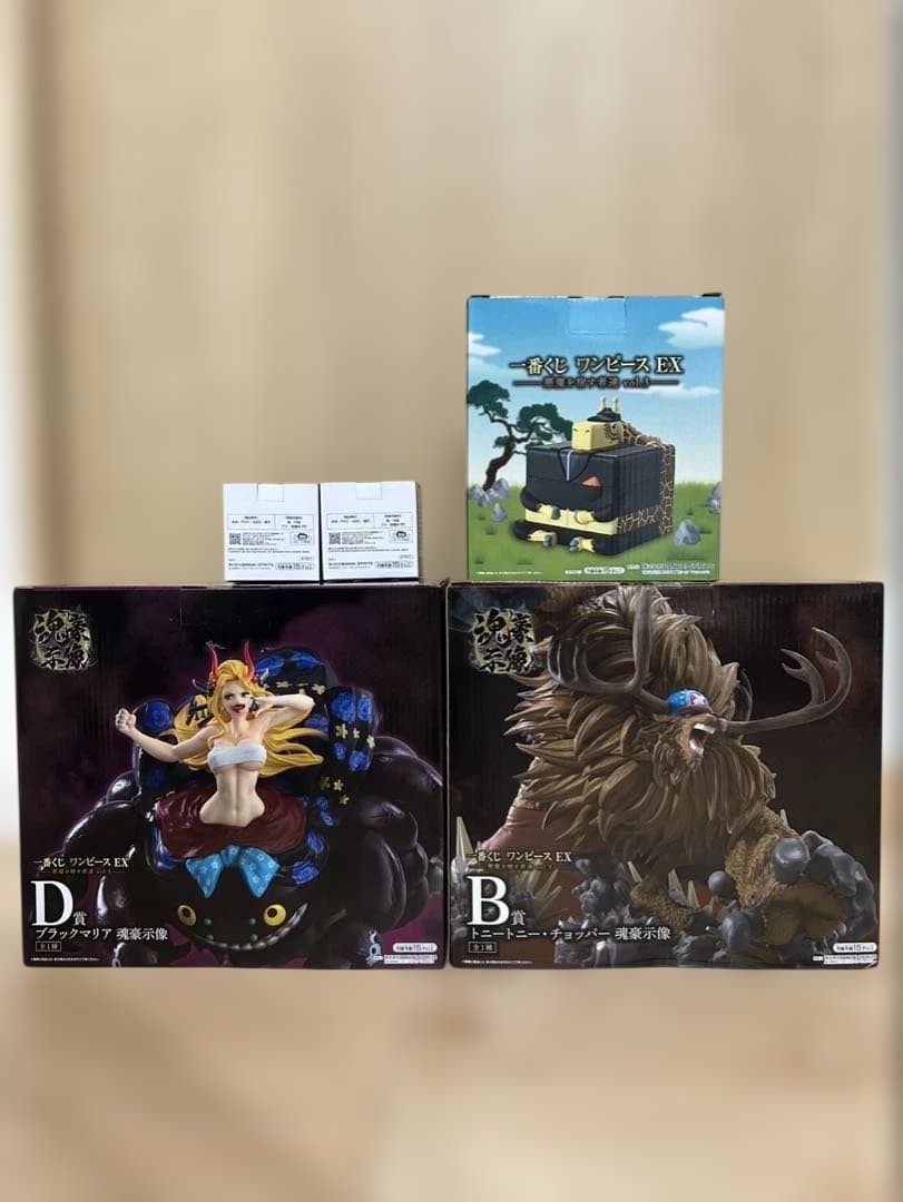 一番くじ ワンピース EX 悪魔を宿す者達　Ｂ賞　Ｄ賞　E賞　F賞（2個）　5点