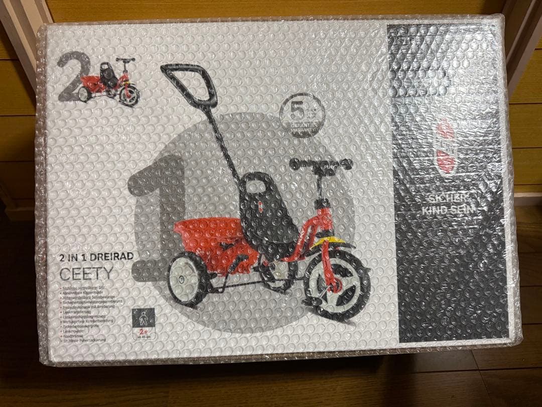 PUKY プッキー　三輪車　CEETY RED 2 IN1 DREIRAD