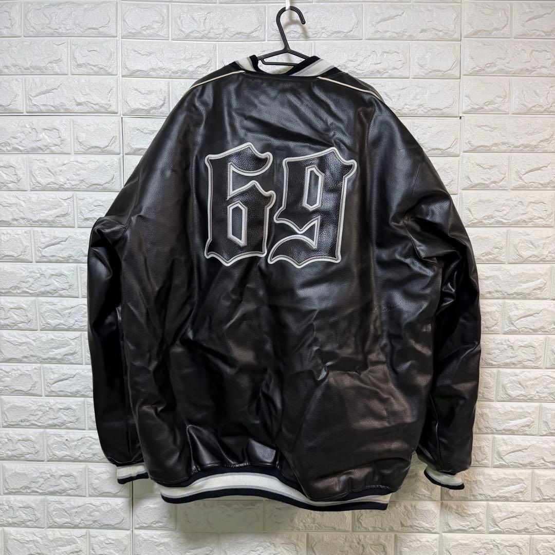 激レア　Player69 レザー ジャケット hiphop 2000 3XL