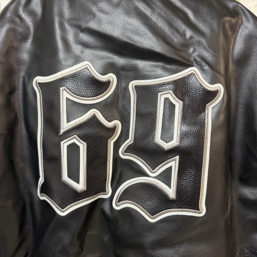 激レア　Player69 レザー ジャケット hiphop 2000 3XL