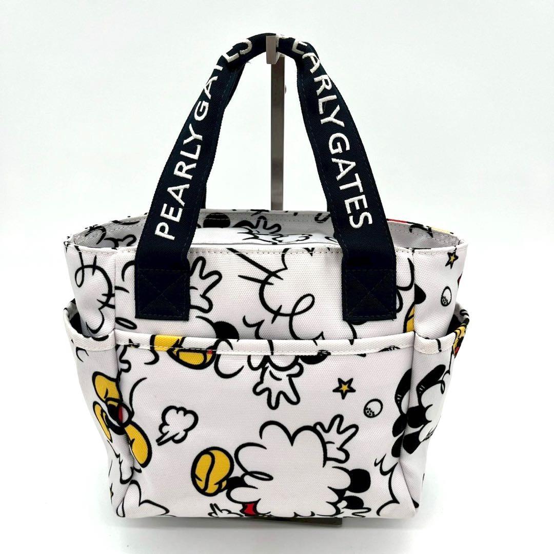★美品・入手困難！★パーリーゲイツ ハンドバッグ ディズニーコラボ ミッキー 白