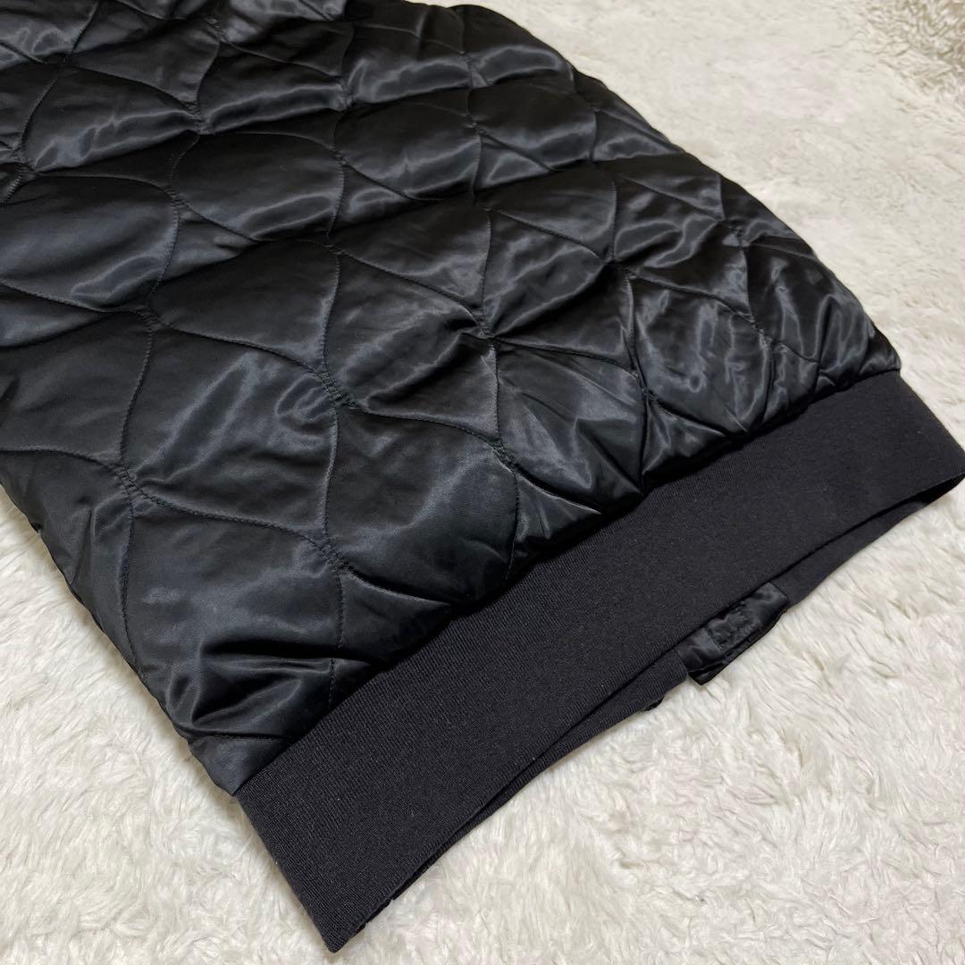 美品　ラルフローレン　キルティング　ダウン　ベスト　黒　ファー　11 L