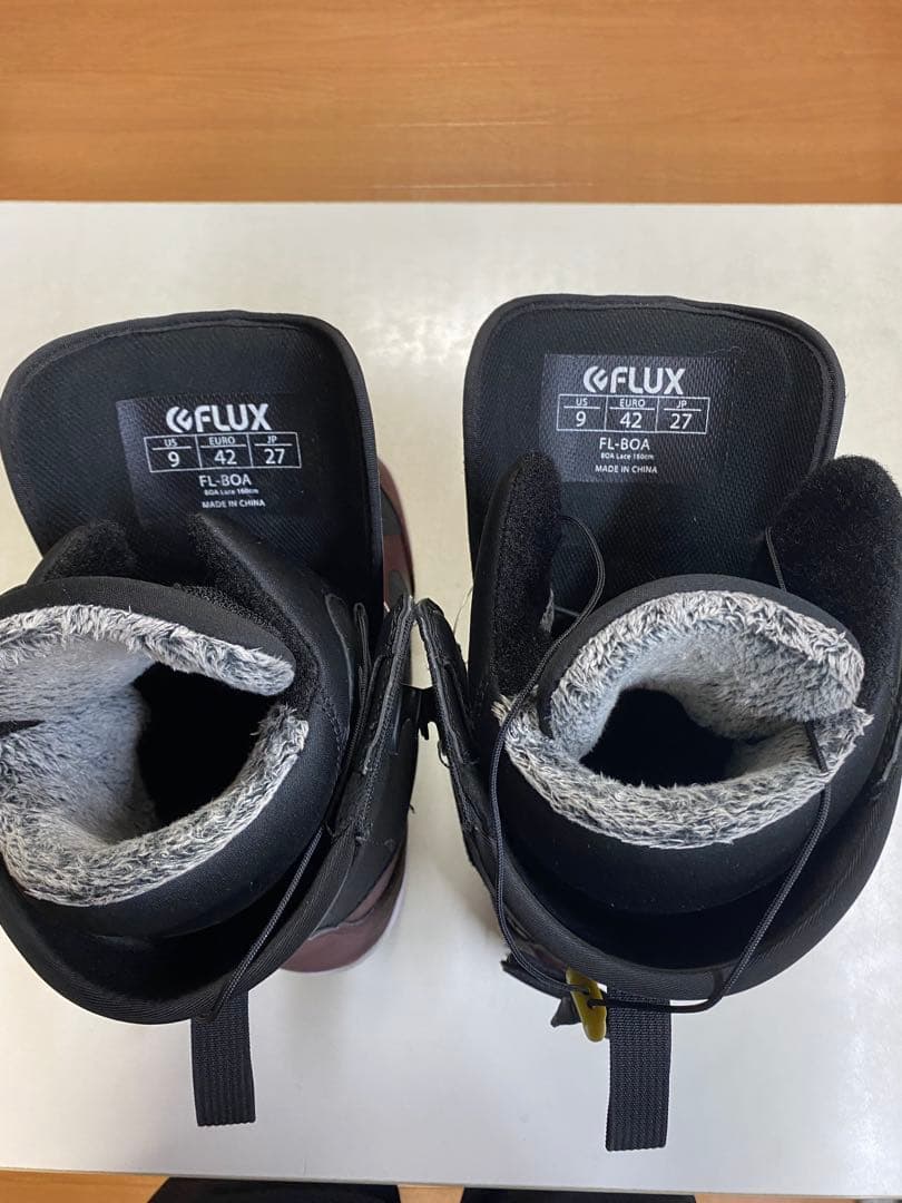 送料無料！！ FLUX FL-30A スノーボードブーツ 27cm バーガンディ