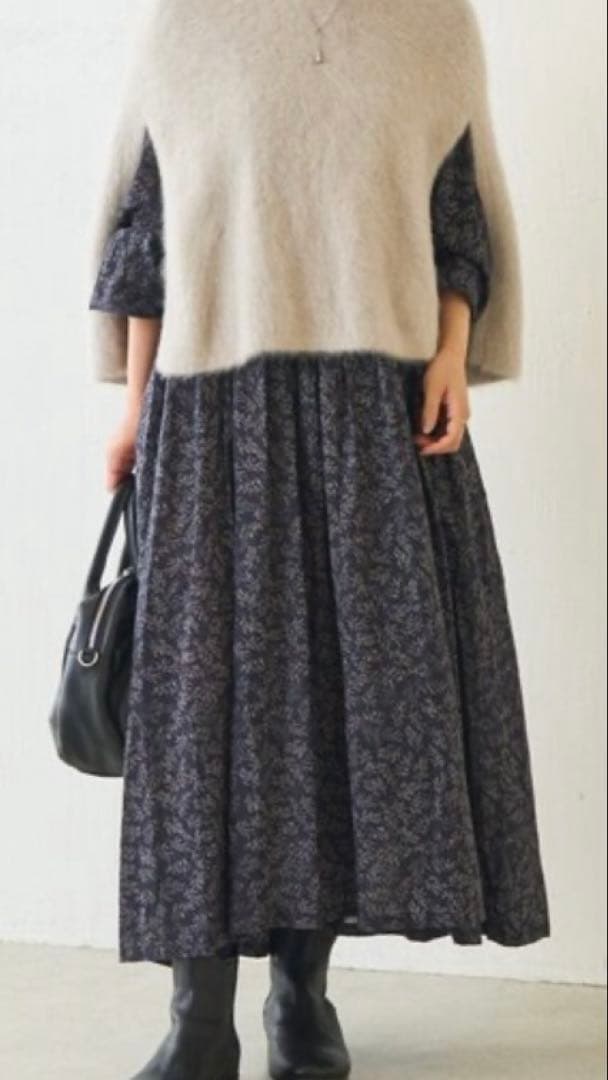 ビアズリー　ファーニットポンチョ