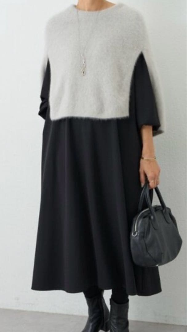 ビアズリー　ファーニットポンチョ