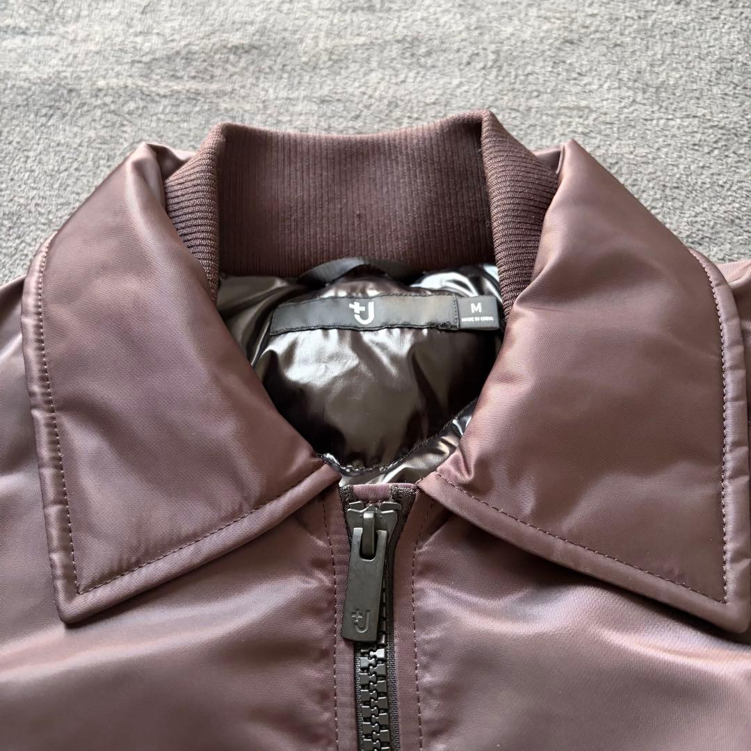 美品 希少 UNIQLO +J ユニクロ ダウン オーバーサイズリブブルゾン M