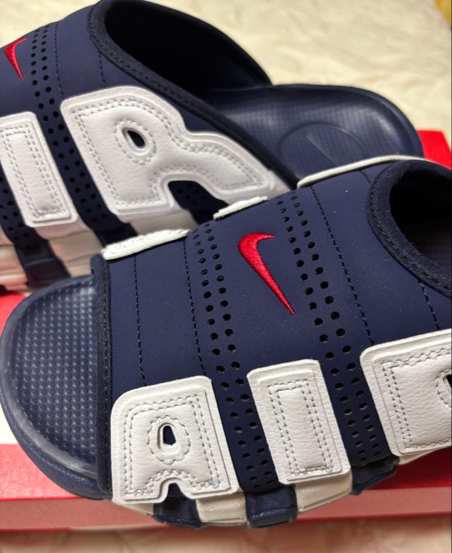 希少サイズNIKE ナイキ エアモアアップテンポ　スライドネイビー 29.0cm