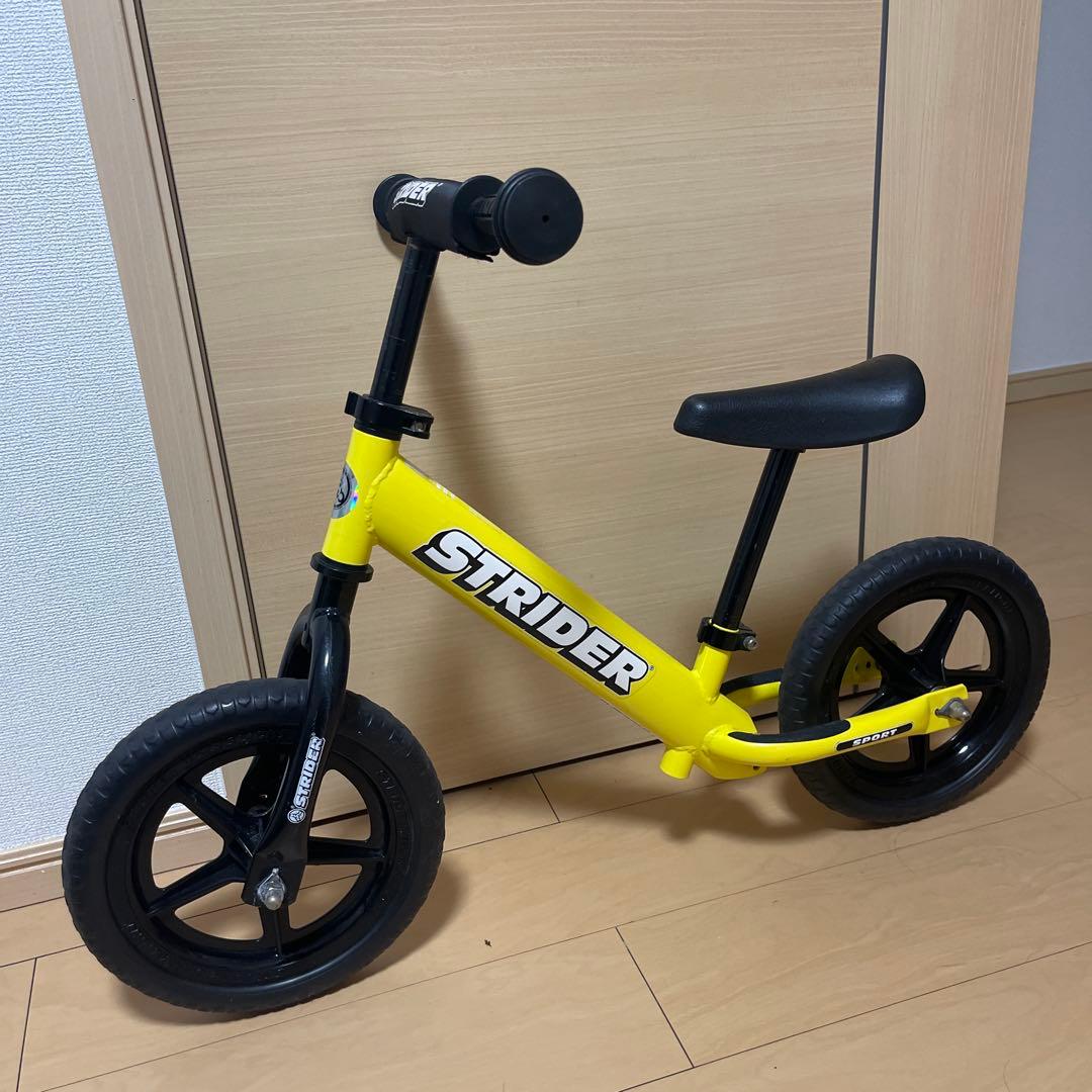 STRIDER SPORTストライダースポーツバランスバイク イエロー 整備済！