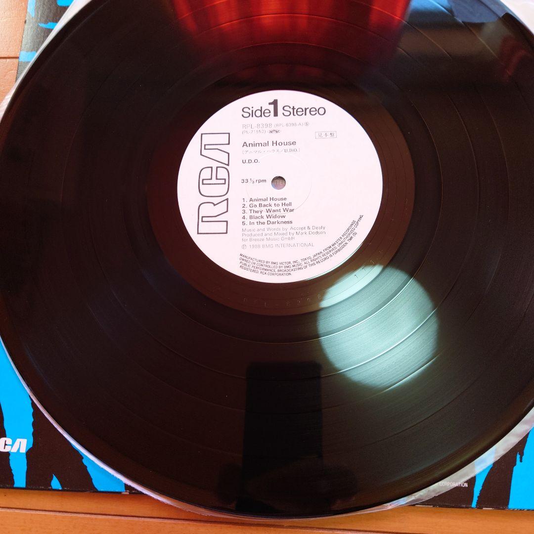 【人気盤】アニマルハウス / U.D.O. 国内初回帯付オリジナル見本盤！白ラベ