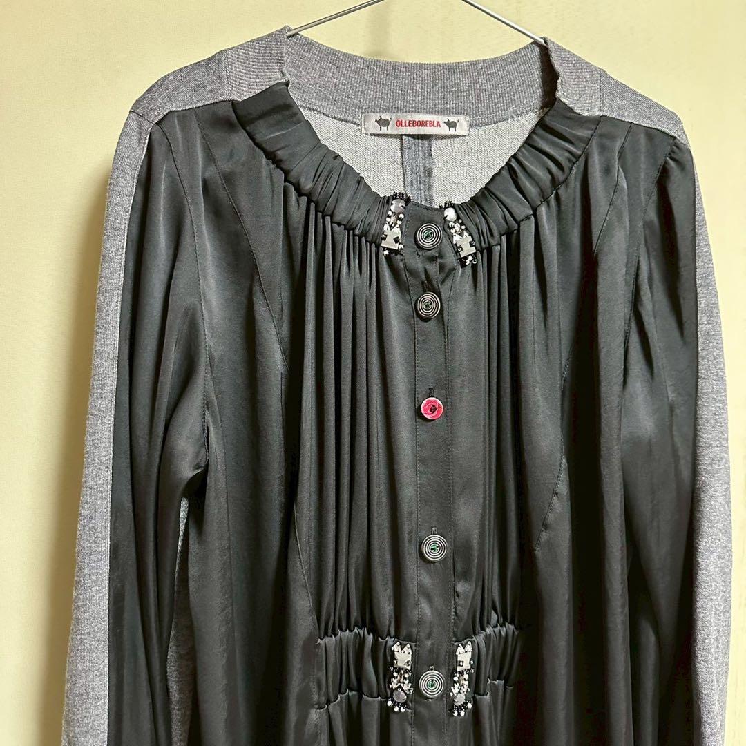 【美品】アルベロベロ チュニックワンピース ぶたさん刺繍