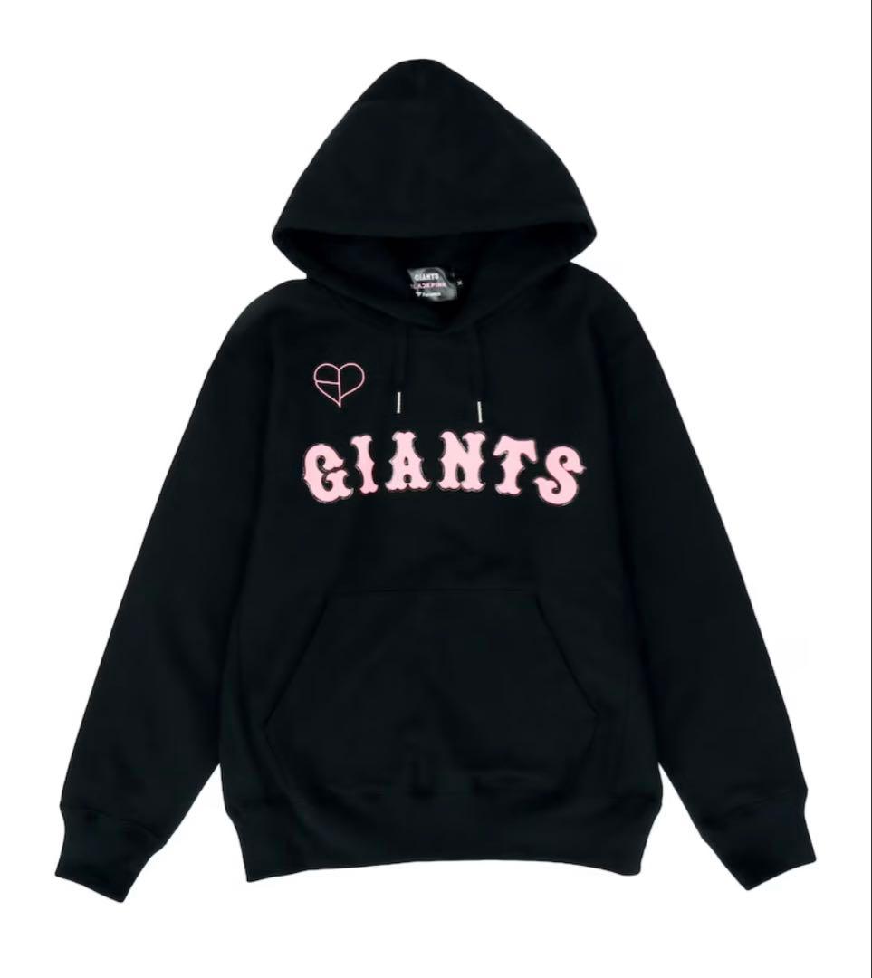 読売ジャイアンツ×BLACKPINK ブラック ロゴ フーディー Mサイズ