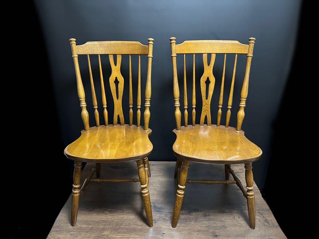 ウィンザーチェア オーク　 飛騨　 太平WINDS　2脚セット