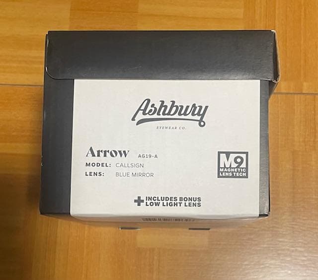 新品ASHBURY ARROW CALLSIGNブルーミラーマグネットレンズ交換