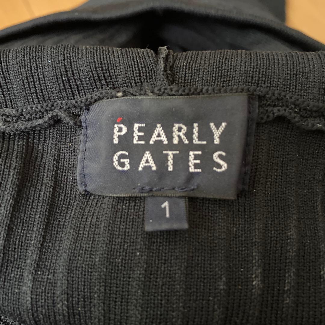 PEARLY GATES フード付きニットワンピース