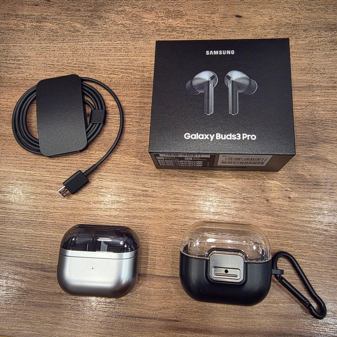 【国内正規品】Galaxy Buds3 Pro シルバー　純正ケース　動作確認済