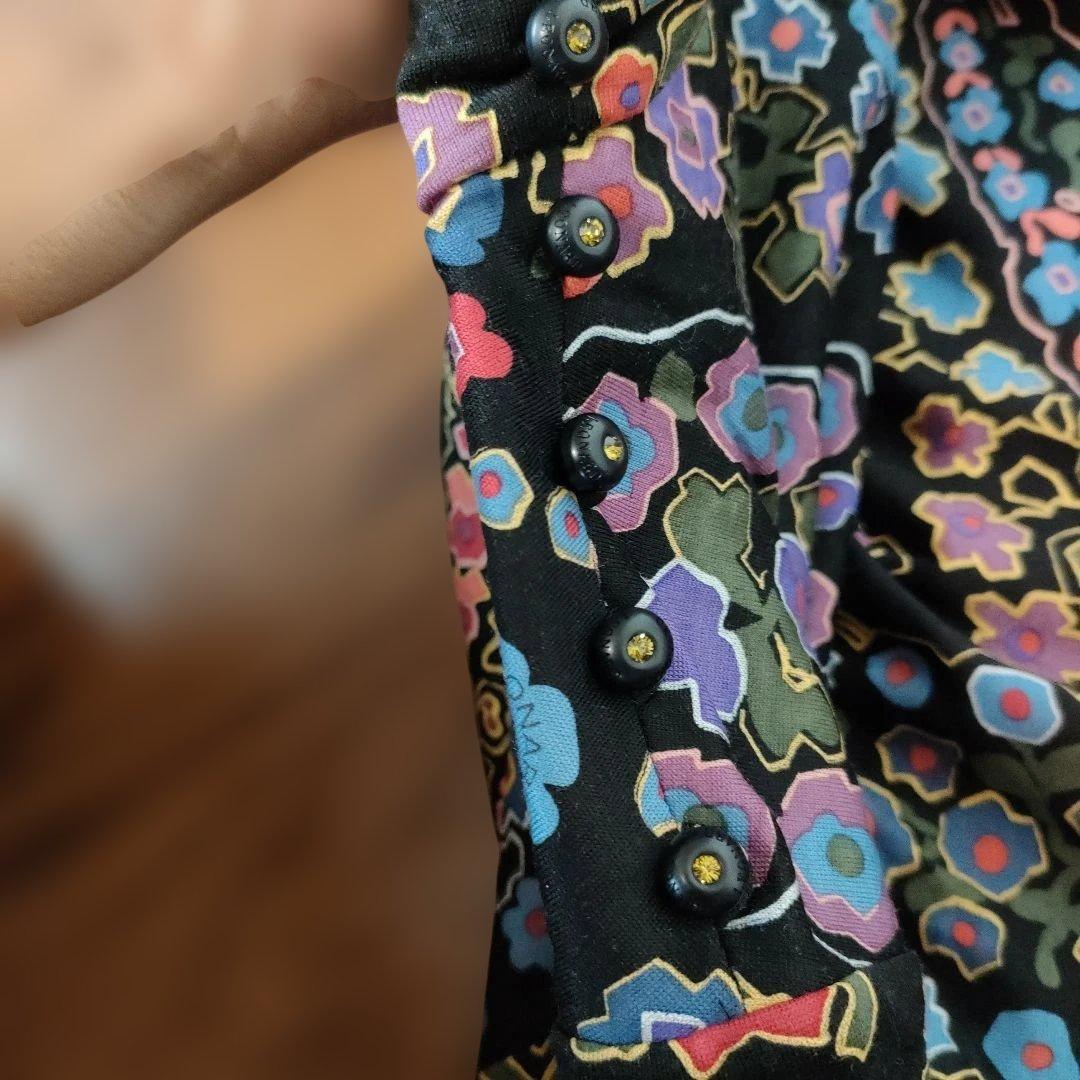 h16 超美品　レオナール　LEONARD　長袖　カットソー　シルク混　L