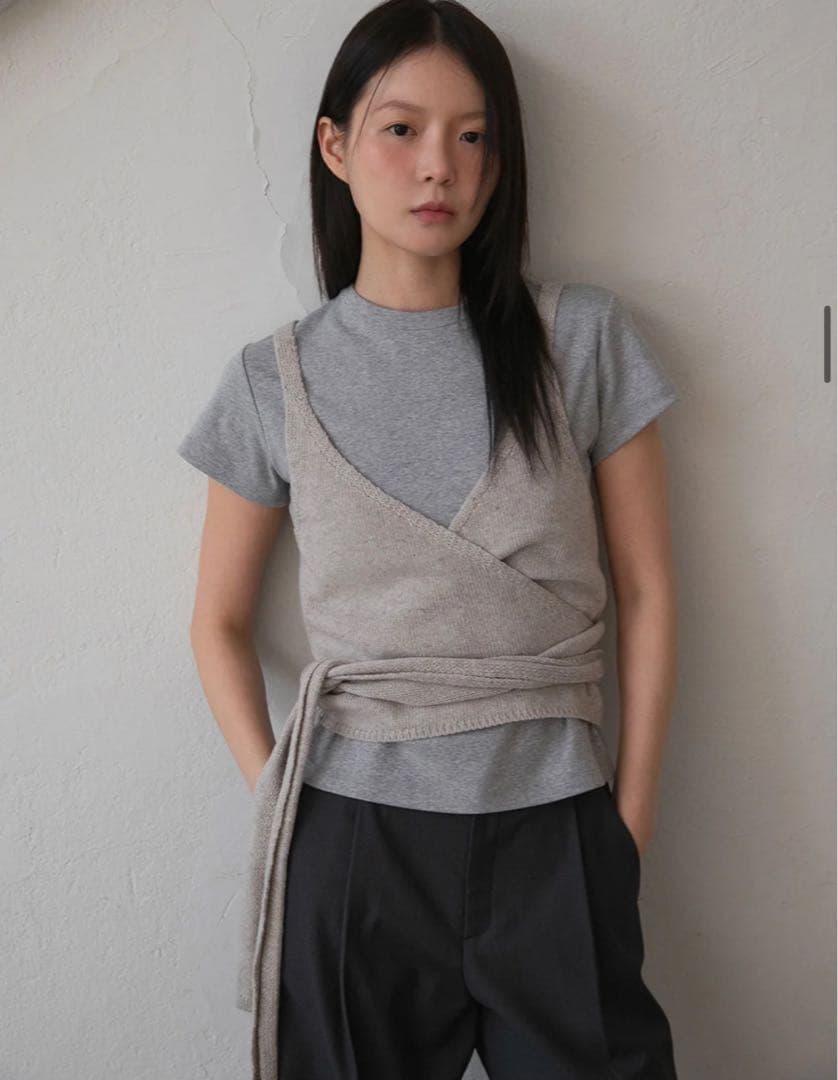 ohotoro Wrapping Knit Bustier ニットビスチェ