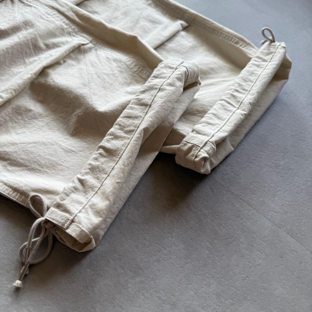 【人気カラー✨】SHISHIKUI PARACHUTE PANTS CREAM